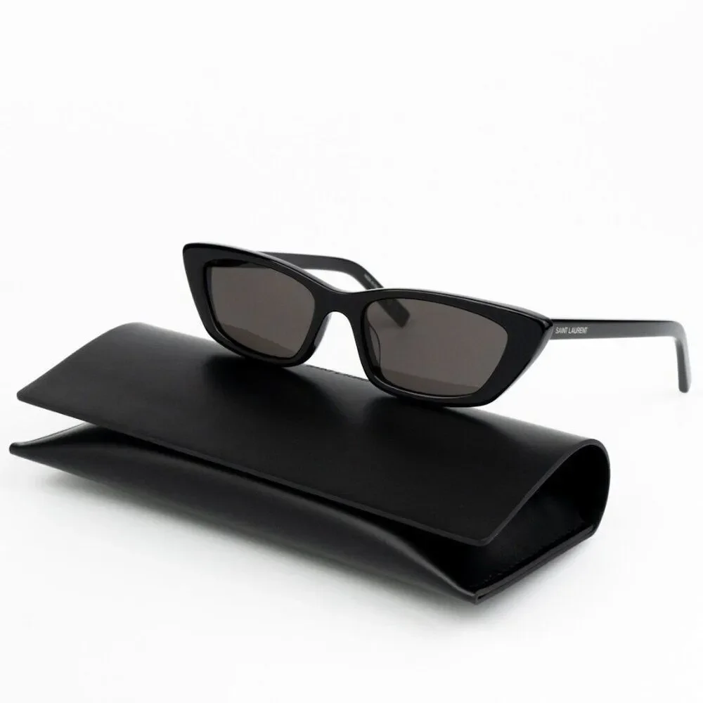 NEW Saint Laurent SL277 009 Black Cat Eye Women Sunglasses
